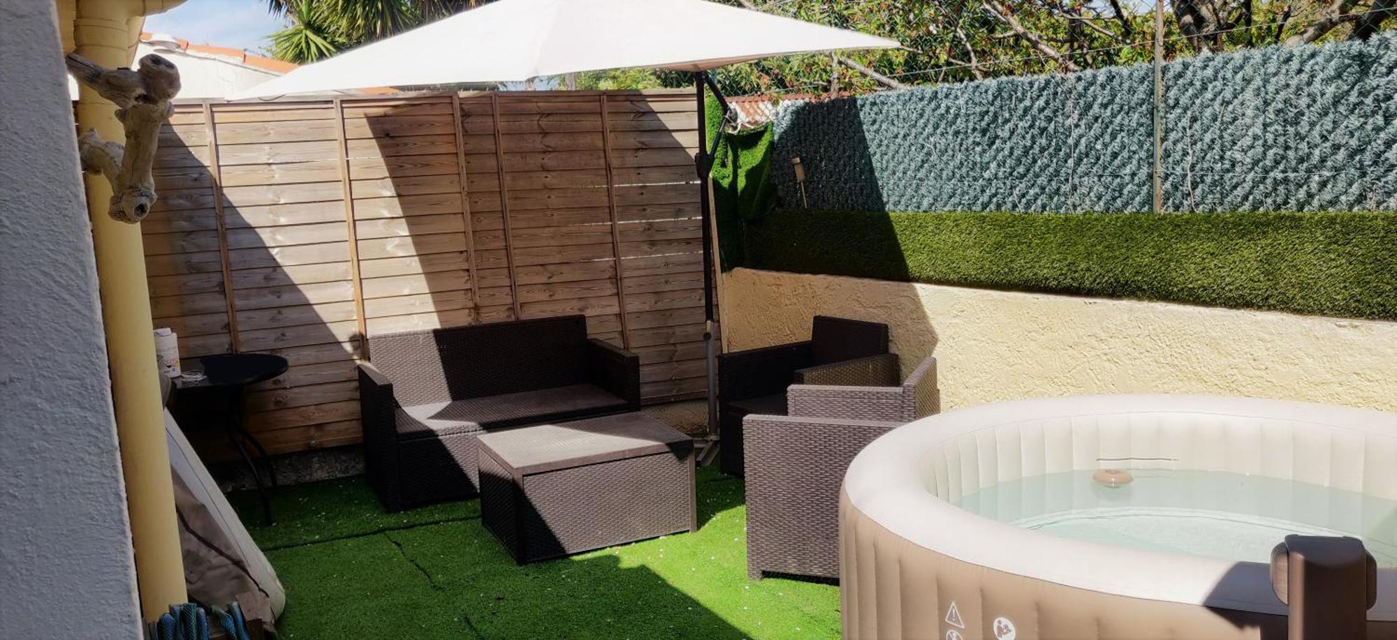 Maison T2 Proche Mer Jardin Spa Jacuzzi Et Parking Сикс-Фор-ле-Плаж Екстериор снимка